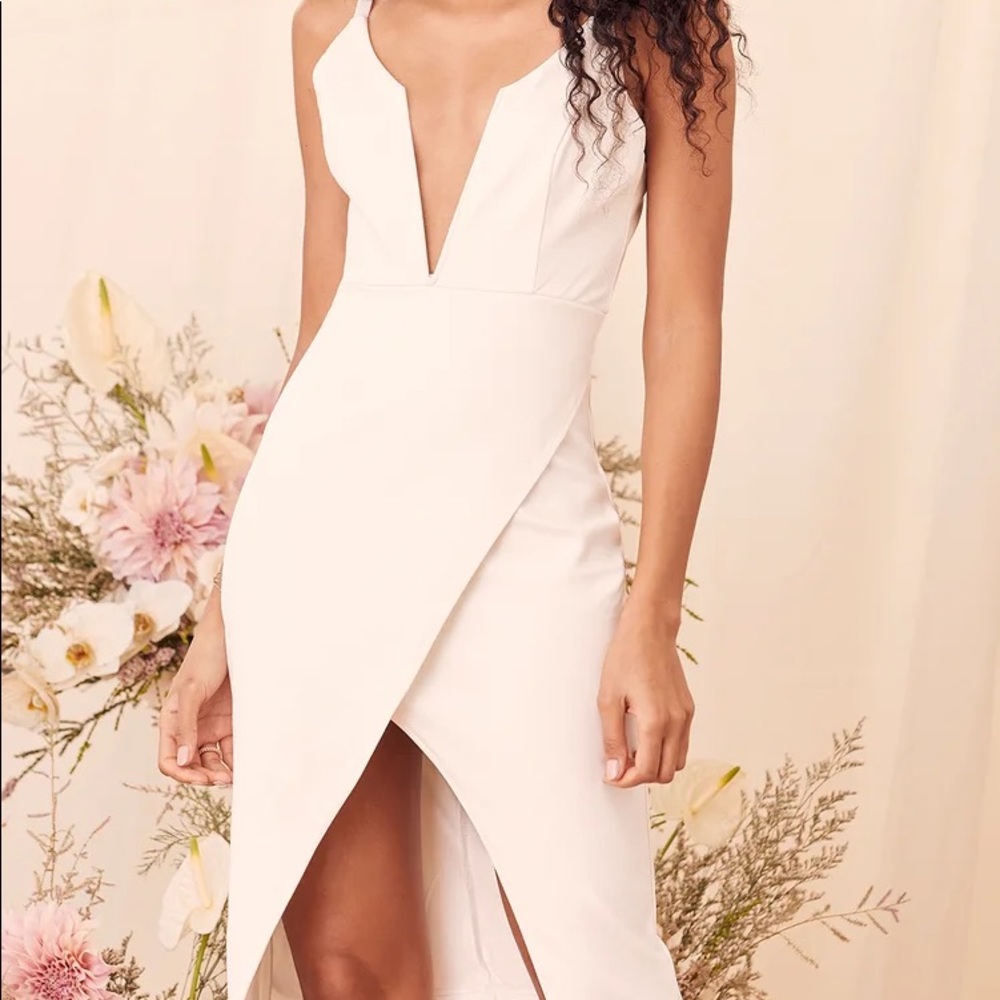 White LuLus cocktail dress